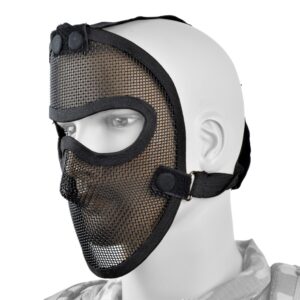 ROYAL MASCHERA CON RETE METALLICA NERO