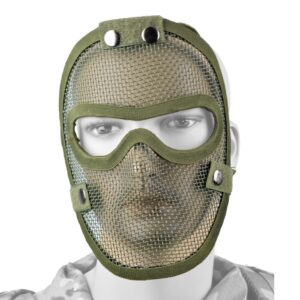 ROYAL MASCHERA CON RETE METALLICA OLIVE DRAB