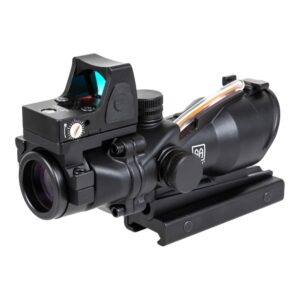 SPECNA ARMS OTTICA 4X32 ILLUMINATA CON FIBRA OTTICA E RED DOT SHARP NERO