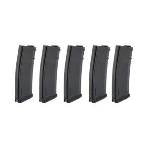 SPECNA ARMS SET 5x CARICATORI HI-CAP S-MAG 380 COLPI PER SERIE M4/M16 NERO
