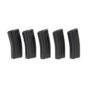 SPECNA ARMS SET 5x CARICATORI MID-CAP 140 COLPI PER SERIE M4/M16 NERO